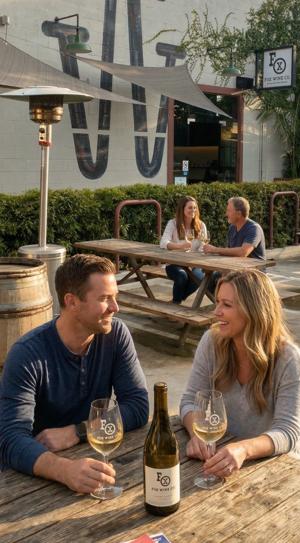 Fox wine co patio - wine tasting